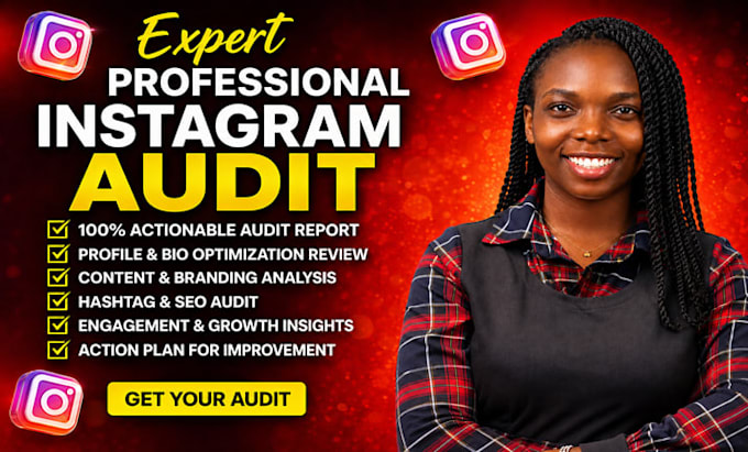 do an instagram audit, profile analysis and growth strategy