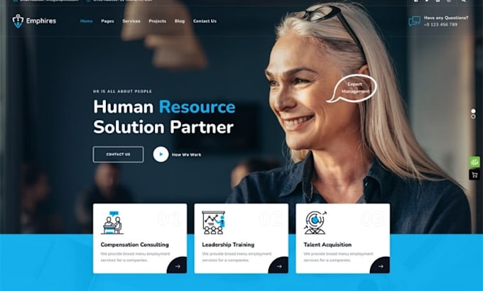 build squarespace executive recruiter website talent acquisition website