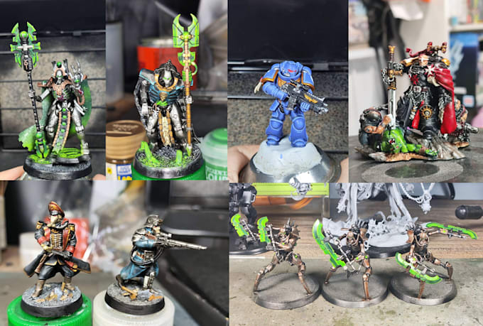 paint warhammer 40k, fantasy, custom miniatures