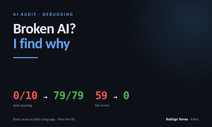 audit and fix your broken ai or llm pipeline