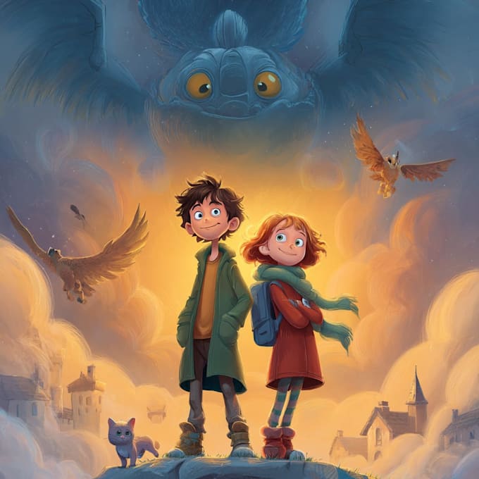 children book cover and children book illustrations
