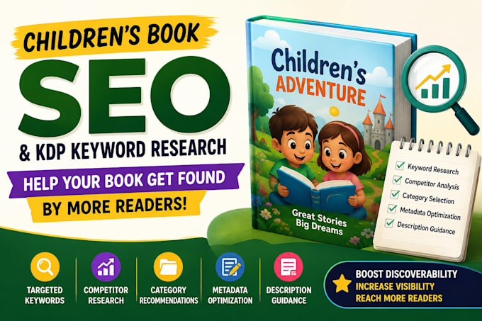 childrens book SEO and amazon KDP keyword research