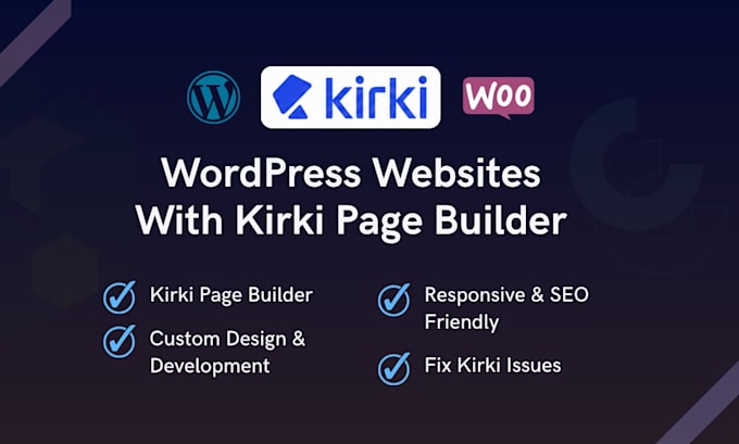 design website with kirki page builder and fix kirki issues
