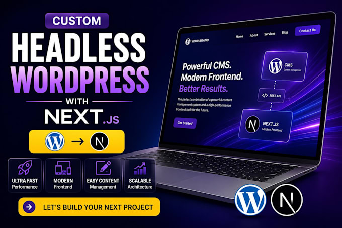 build a headless custom wordpress website with nextjs