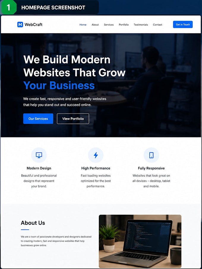 build a professional website
