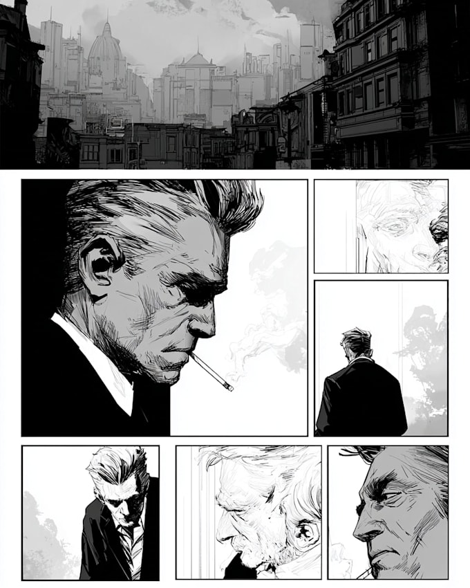 draw special comic illustration or graphic novel