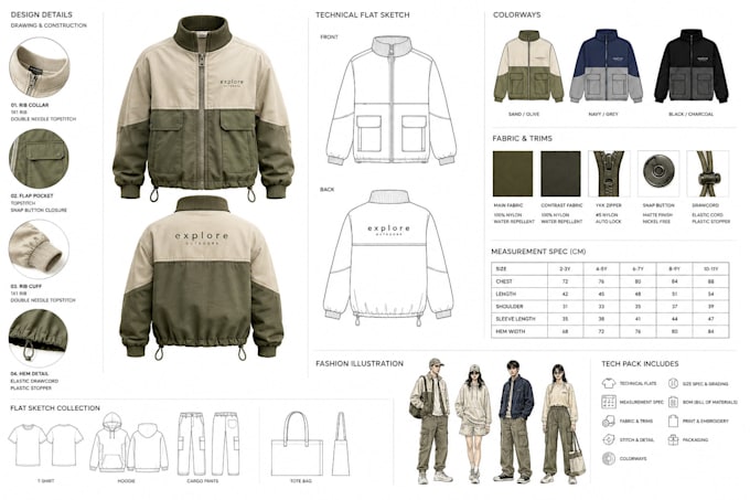 design tech pack clothing tech pack fashion tech pack tech pack designer