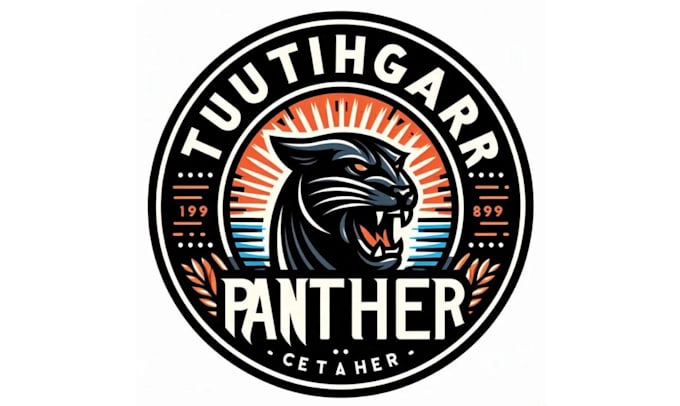 design premium panther sport mascot logo