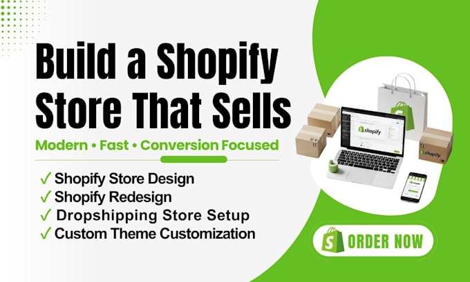 build shopify website design shopify store redesign shopify dropshipping