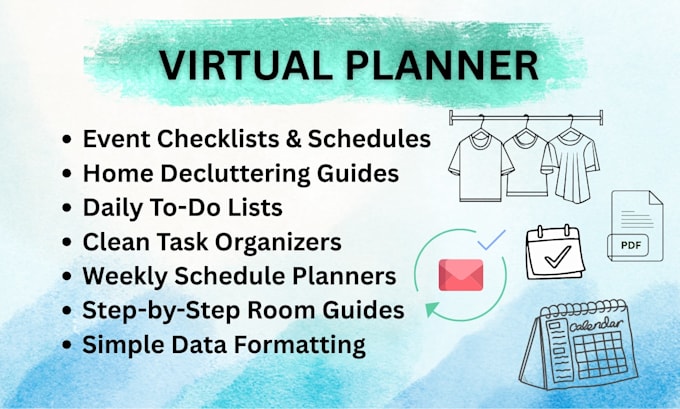 do event managing, home organization