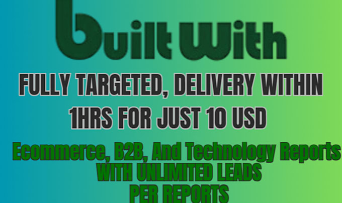 provide shopify and other tech stack directly from builtwith pro