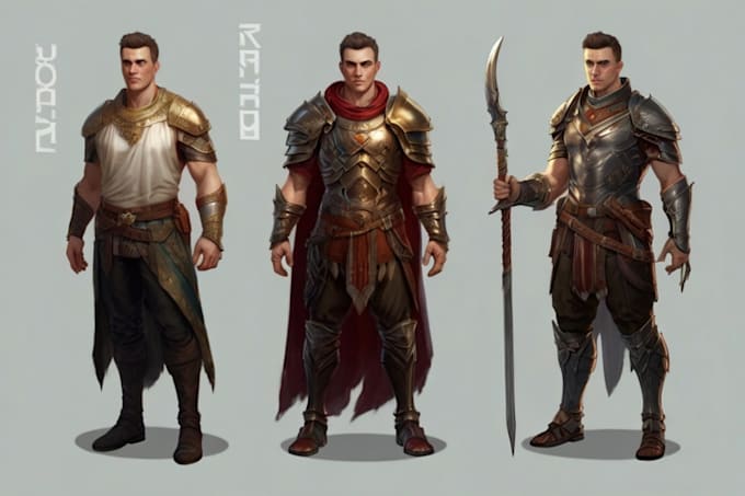 do semi realistic character design