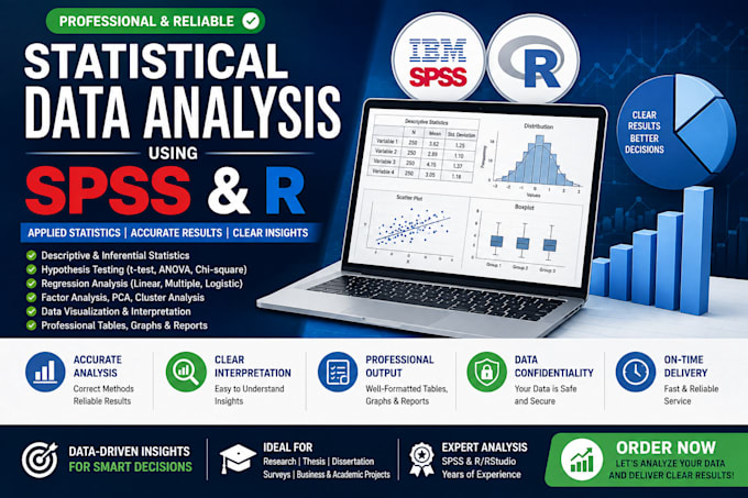 do statistical data analysis using spss and r