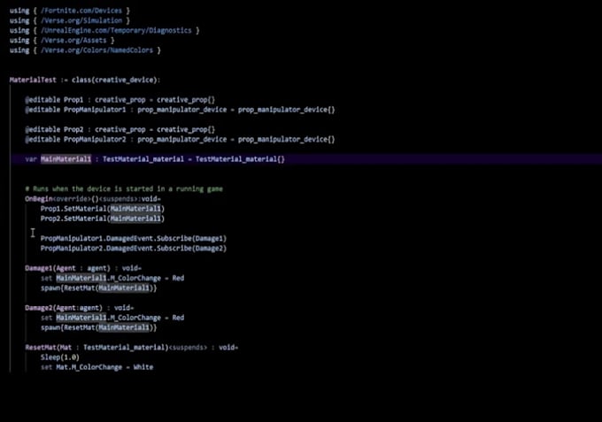create a working verse class or device with custom mechanics