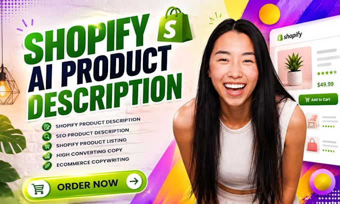 write high converting shopify ai product description seo listing copywriting