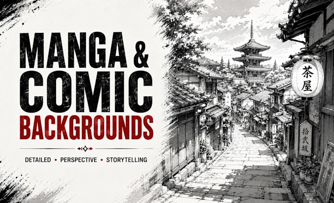 draw manga comic backgrounds and detailed scenes