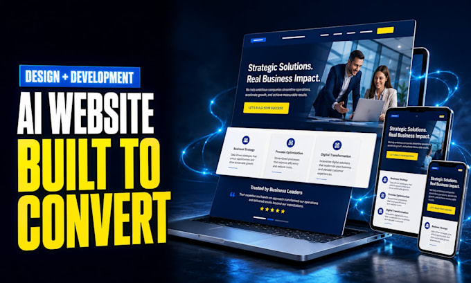 build a modern business website using ai