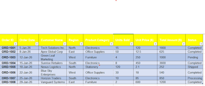 do accurate data entry,clean, format and organised
