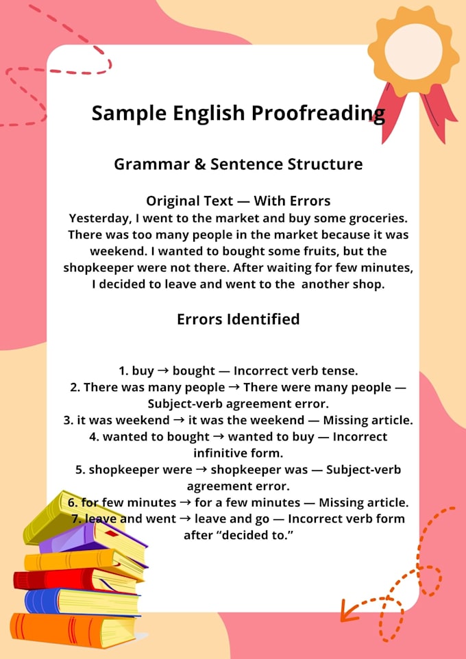 proofread and edit your english content