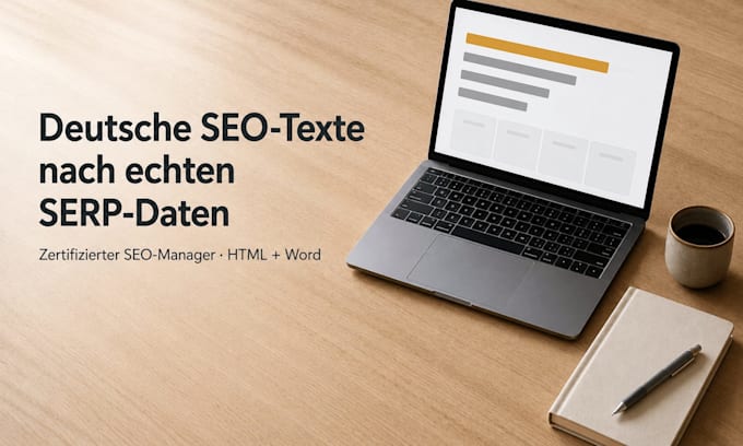write german SEO articles with live serp analysis