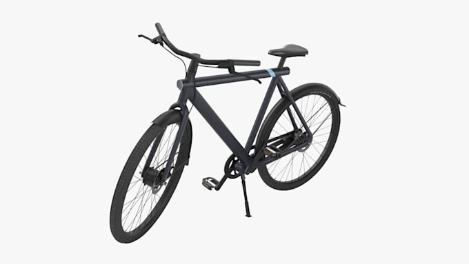 create a realistic 3d bicycle model and product visualization