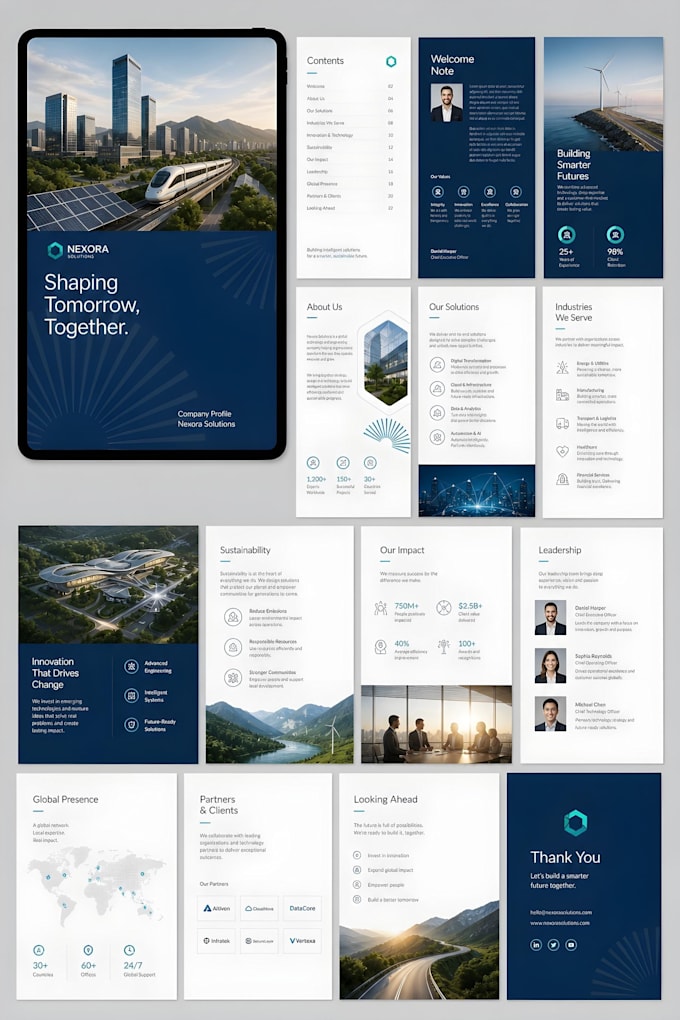 design corporate documents, posters, motion graphics