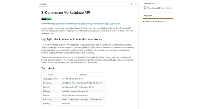 develop your spring boot java rest API backend