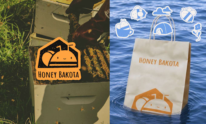 create cute, modern, and playful logo design for you