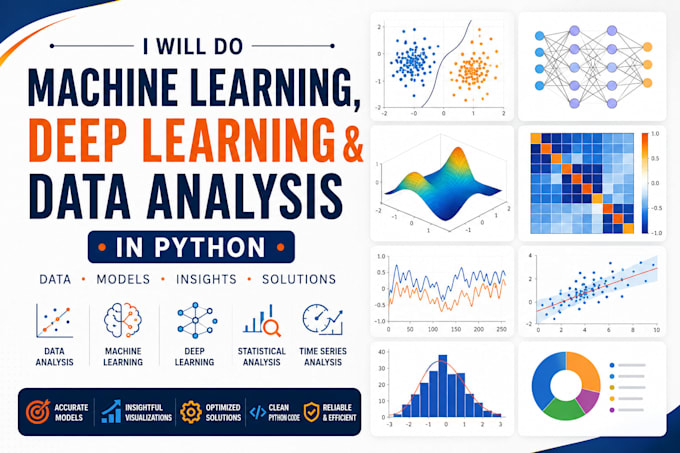 do machine learning, deep learning and data analysis projects in python