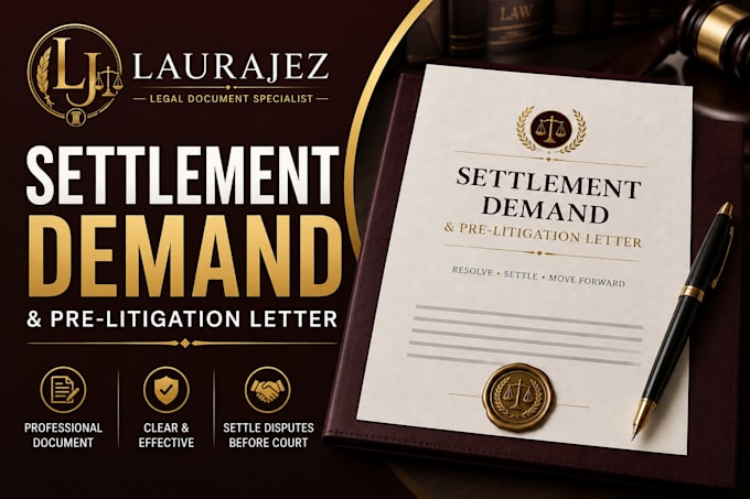 draft a professional settlement demand and pre litigation letter
