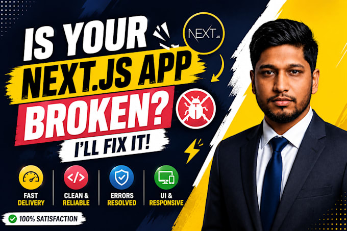 fix react next js bugs, errors, API and responsive issues