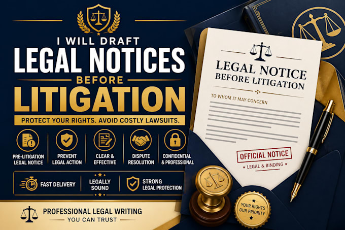 prepare legal notices before litigation