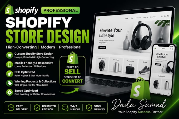 build a professional shopify dropshiping store