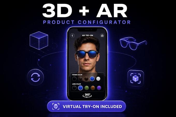 create 3d ar product configurator using zakeke virtual try on