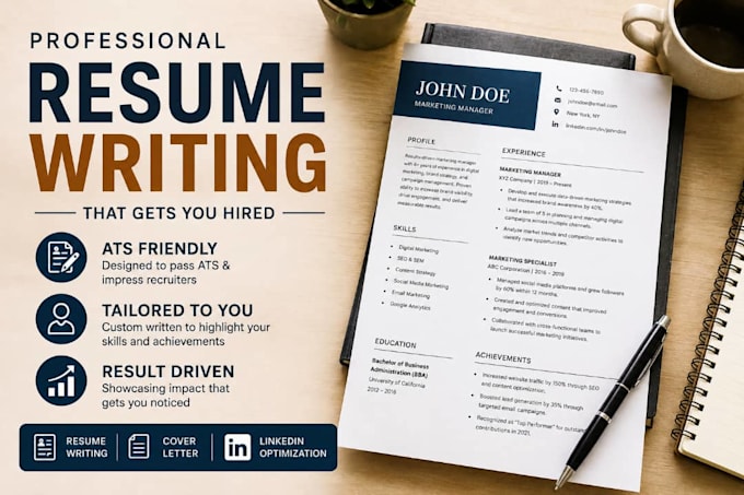 write an executive resume, CV, and linkedin profile