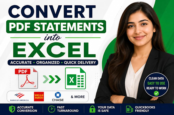 convert PDF statements into excel