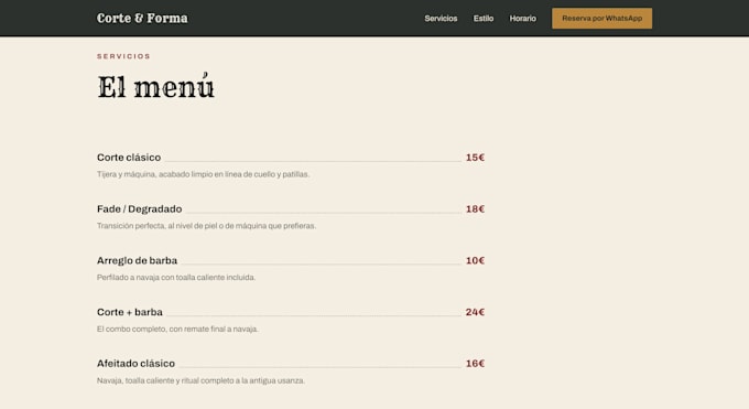 design a modern website for your small business