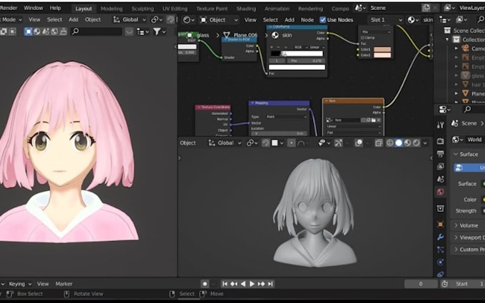 edit, fix or rigging mmd pmx anime 3d character model vrchat, vrm