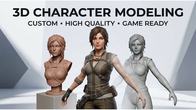 model 3d game ready character cartoon character 3d animation unreal engine