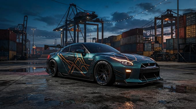 create custom fivem car livery, racing wrap, car pack and animation