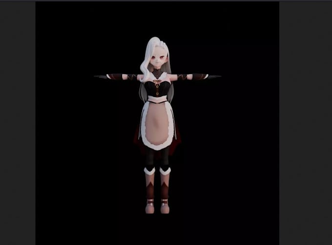 create a custom 3d vtuber avatar, vrm model and rig for vtube studio animaze