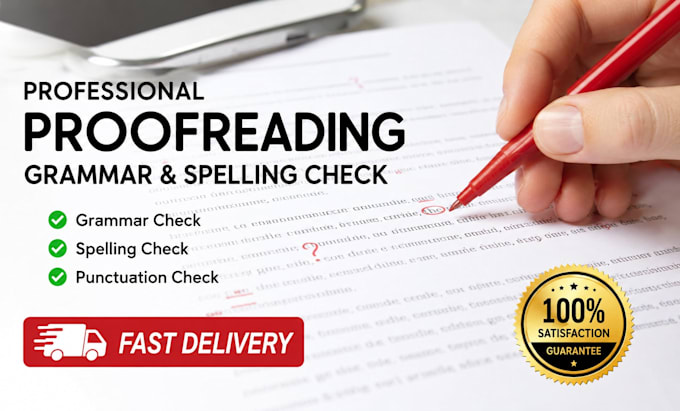 do professional proofreading and text correction