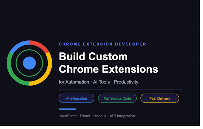 build a chrome extension for automation or ai