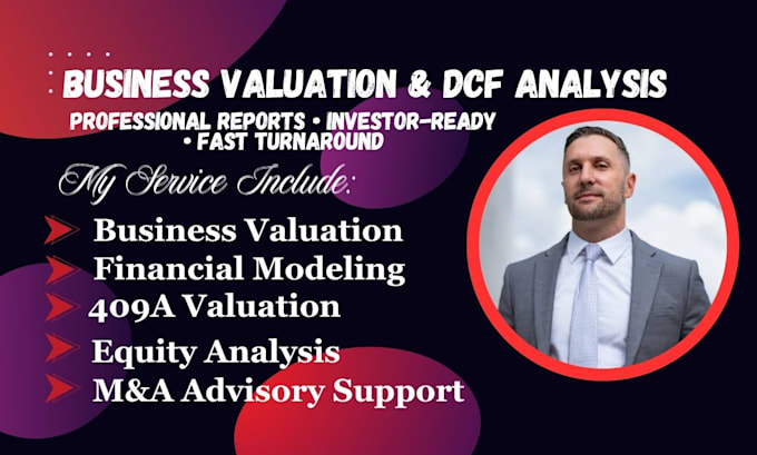 provide professional business valuation, dcf and financial analysis for startups