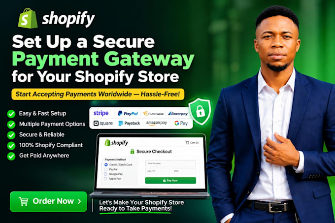 help you create payment gateway to your shopify store