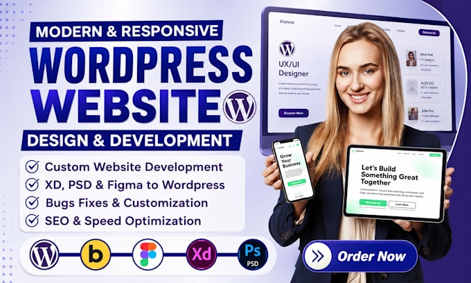 build develop redesign customize fix wordpress breakdance oxygen builder website
