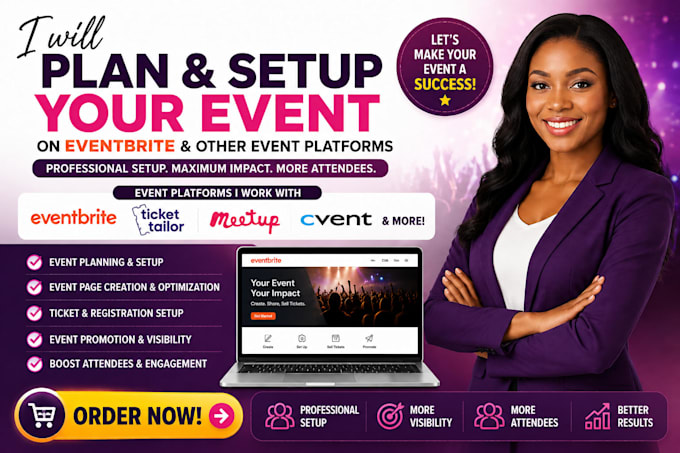 plan and manage your event on eventbrite