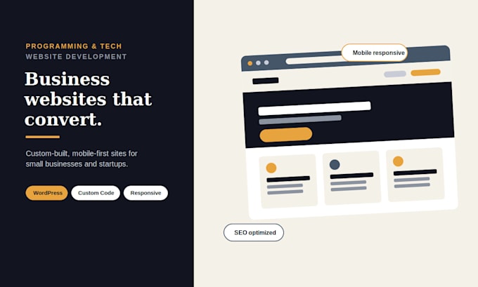 build a professional business website that converts visitors