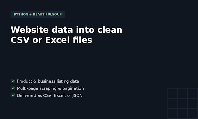 extract product, business, or listing data from any public webpage