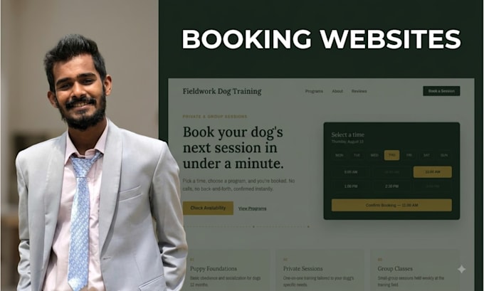 build a booking website for your service business
